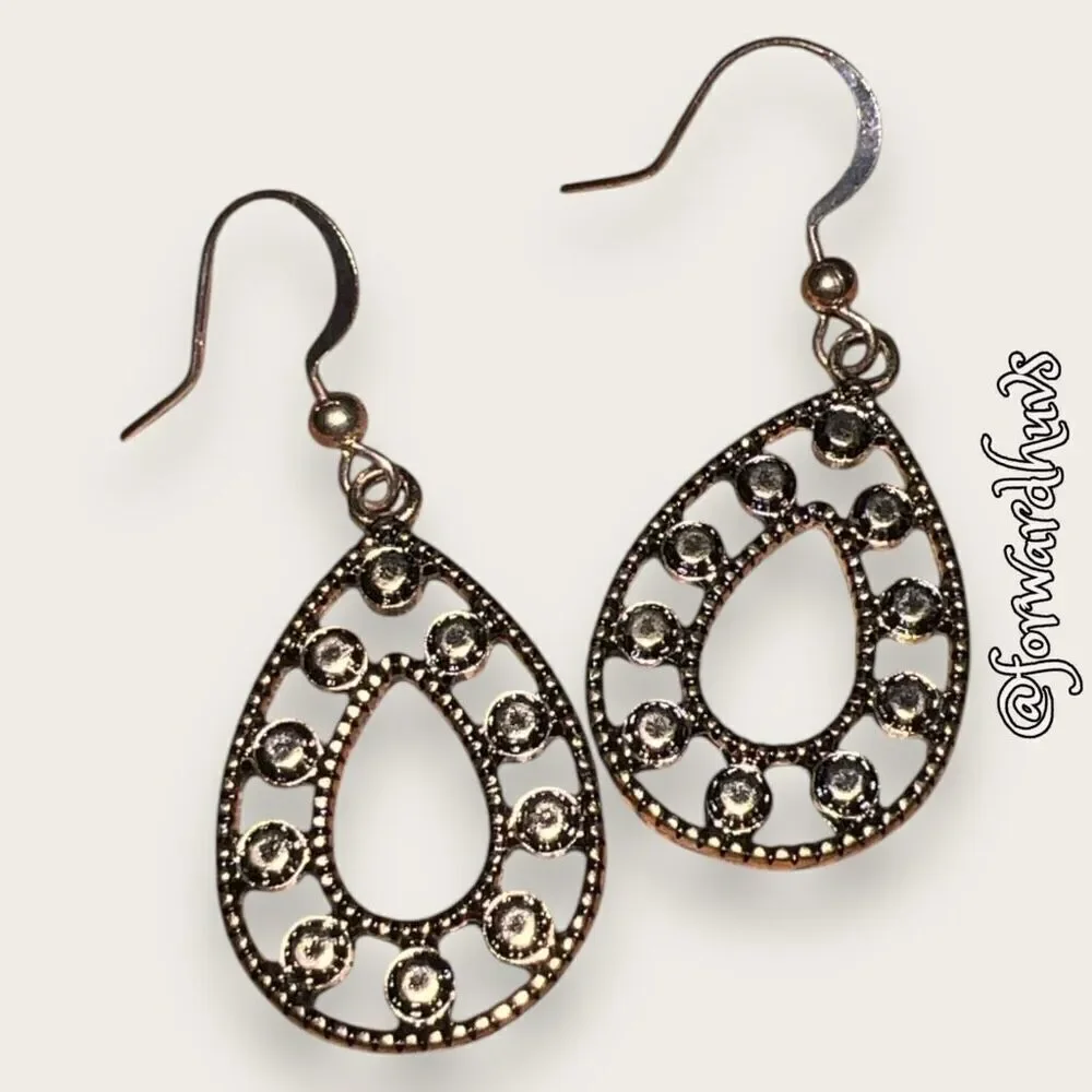 Bundle Sale 3 for $15 | Metal Copper Colored Dangle Earrings